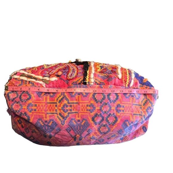 Revolve Stela9 krishna boho hippie festival duffle shoulder bag travel pink - Picture 7 of 9
